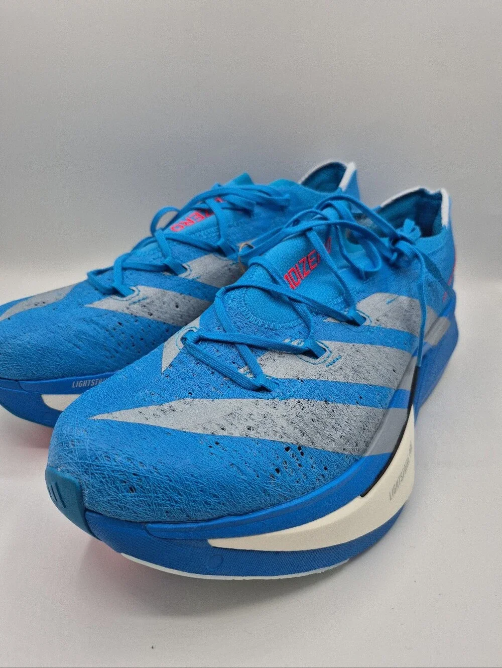 Adidas Adizero Prime X3 Strung Blue Running Shoes Mens Sizes New JQ0615
